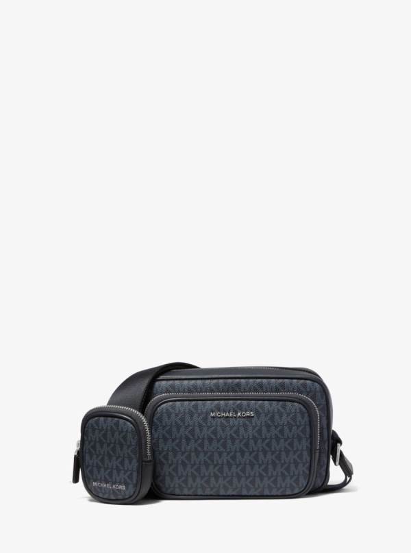 Panske Taška Na Opasok Michael Kors Hudson Logo Camera With Pouch Modre - Tasky Michael Kors Sleva | FITLC-6132